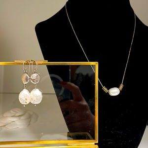 Silpada earrings ans necklace set